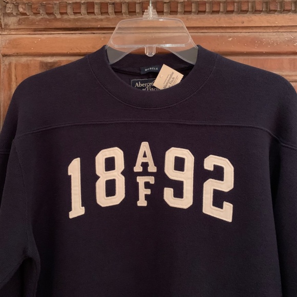 Vintage Abercrombie & Fitch Muscle Men’s Muscle Cotton Sweater Size Medium - Picture 2 of 12